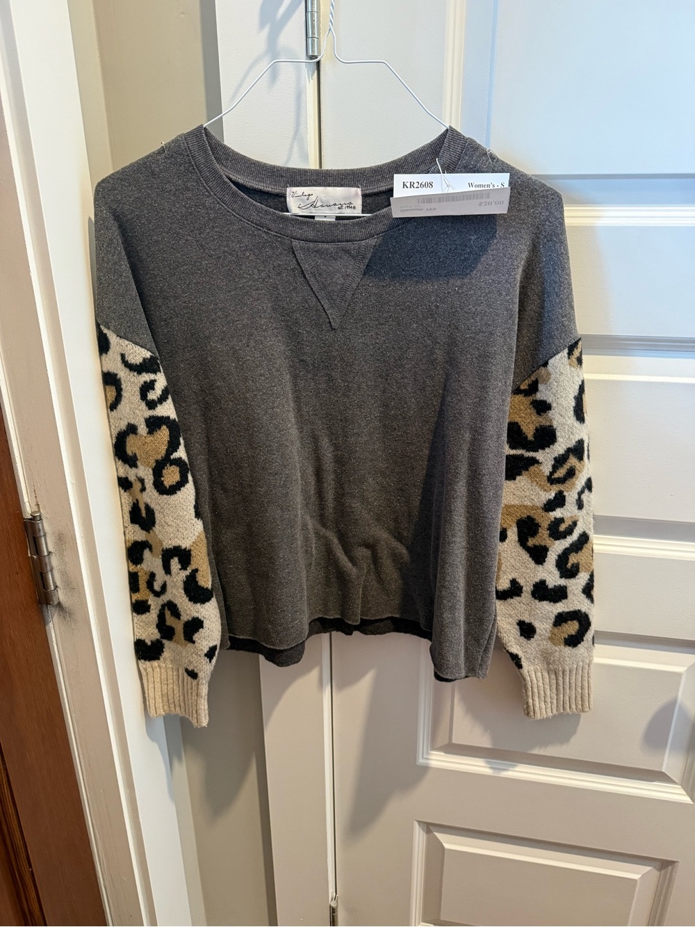 Vintage Charcoal Pullover Sweatshirt